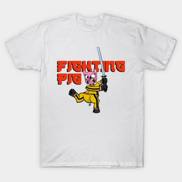 FIGHTING PIG ENG ver. T-Shirt by AlexxElizbar